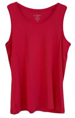 Chico's Basic Knit Tank NWT - Scoop Neck, Coral, Chico's Sz 3